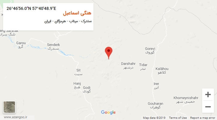 روستای هنگی اسماعیل بر روی نقشه