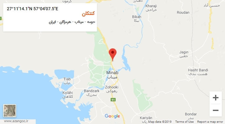 روستای کنتکان بر روی نقشه