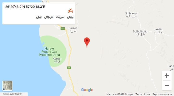 روستای پگو بر روی نقشه