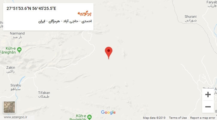 روستای پرگوییه بر روی نقشه