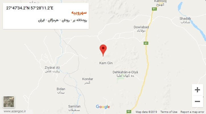 روستای سهروییه بر روی نقشه