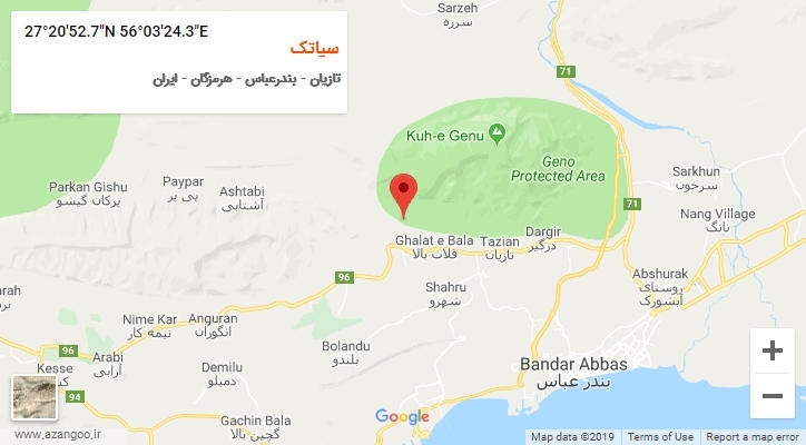 روستای سیاتک بر روی نقشه