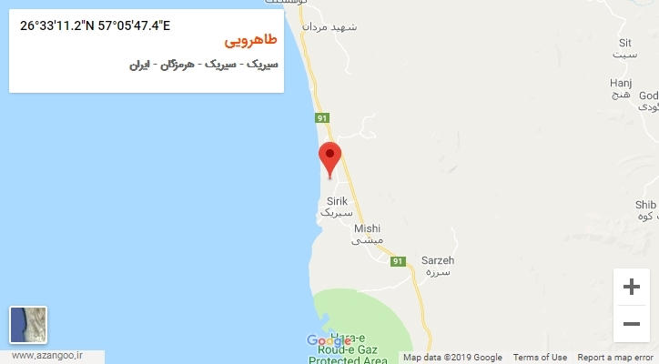 روستای طاهرویی بر روی نقشه