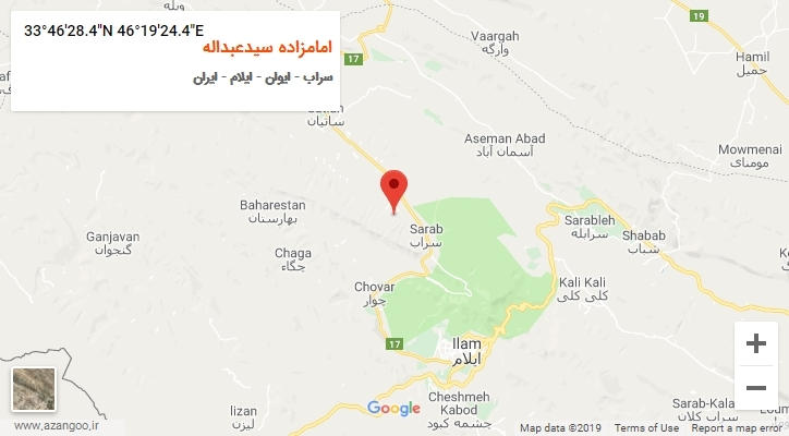 روستای امامزاده سیدعبداله بر روی نقشه