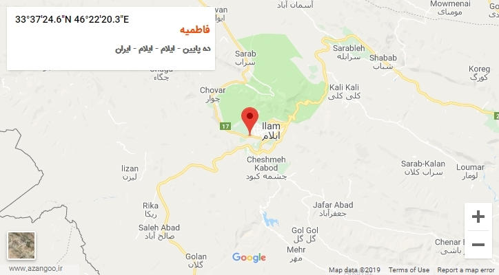 روستای فاطمیه بر روی نقشه