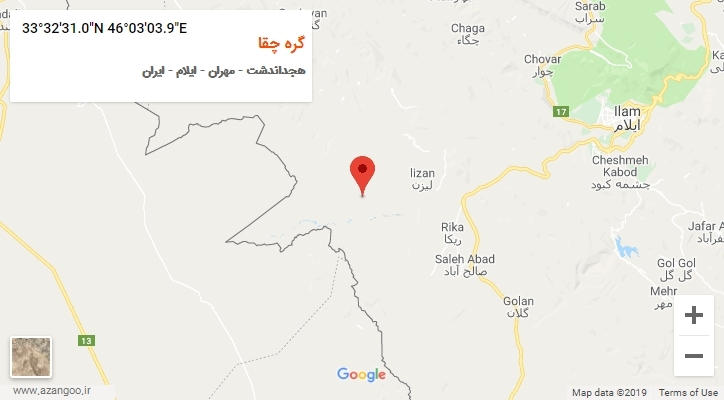 روستای گره چقا بر روی نقشه