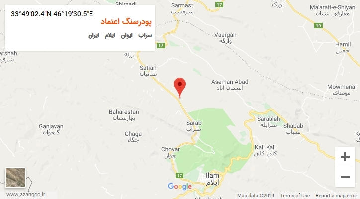 روستای پودرسنگ اعتماد بر روی نقشه