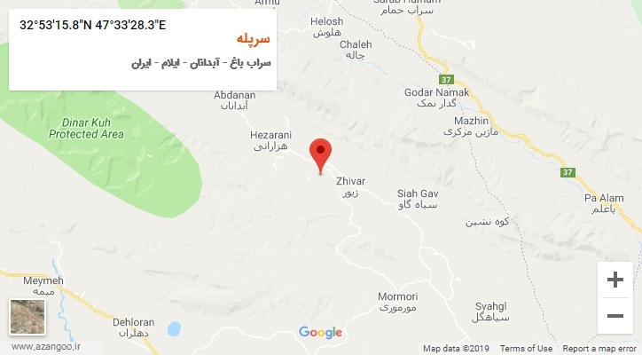 روستای سرپله بر روی نقشه