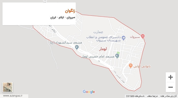 دهستان زنگوان بر روی نقشه