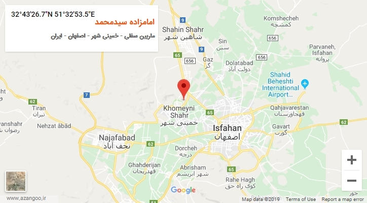 روستای امامزاده سیدمحمد بر روی نقشه