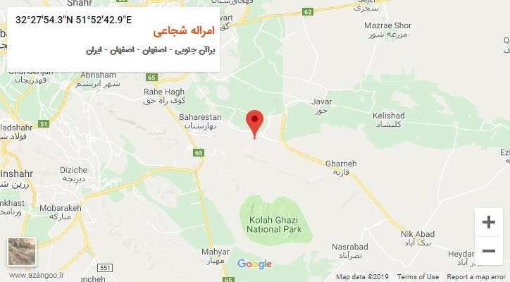 روستای امراله شجاعی بر روی نقشه