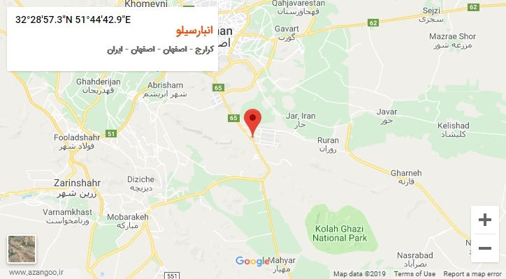 روستای انبارسیلو بر روی نقشه