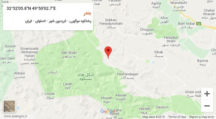 روستای بندر بر روی نقشه