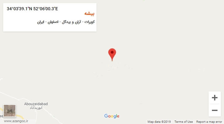 روستای بیشه بر روی نقشه