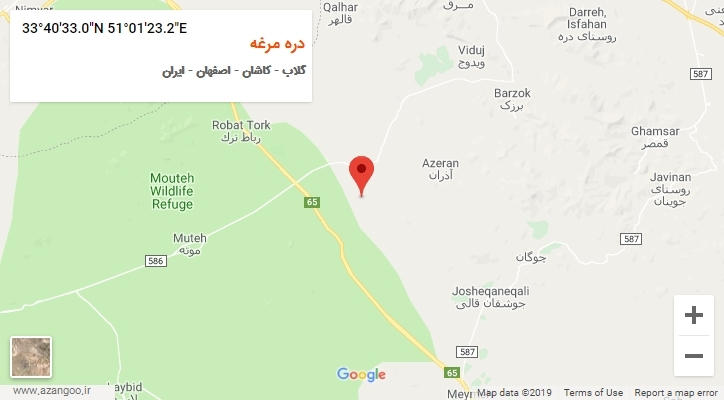 روستای دره مرغه بر روی نقشه