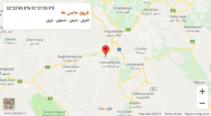 روستای قروق حاجی ها بر روی نقشه