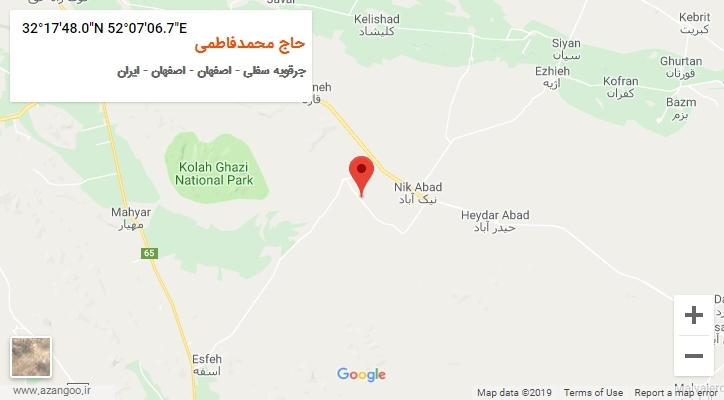 روستای حاج محمدفاطمی بر روی نقشه