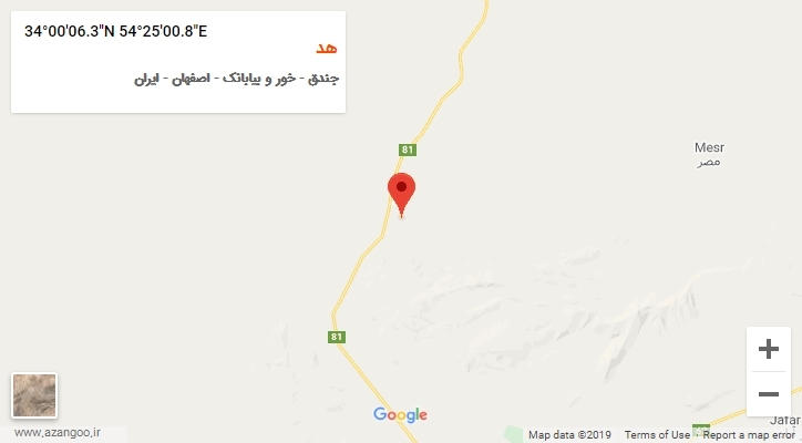 روستای هد بر روی نقشه