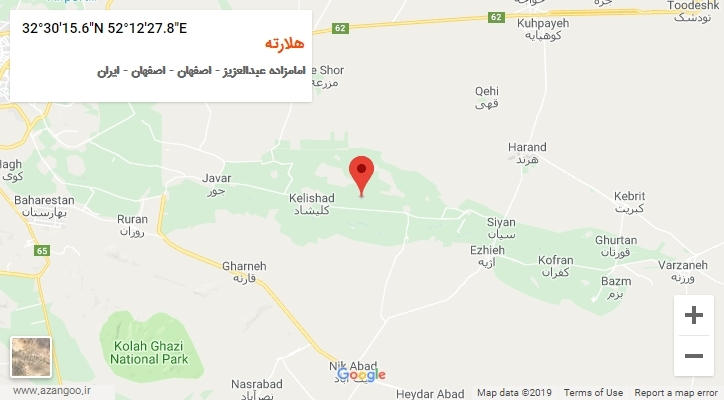 روستای هلارته بر روی نقشه