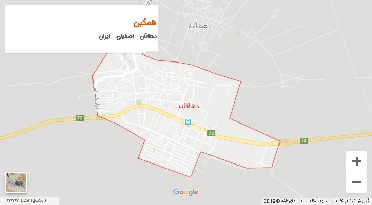 دهستان همگین بر روی نقشه