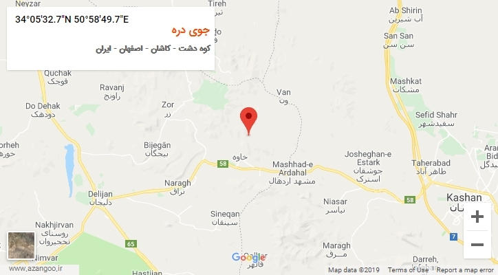 روستای جوی دره بر روی نقشه
