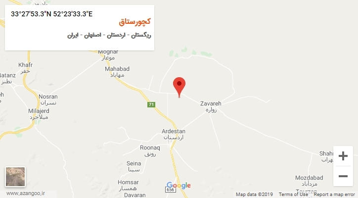 روستای کچورستاق بر روی نقشه