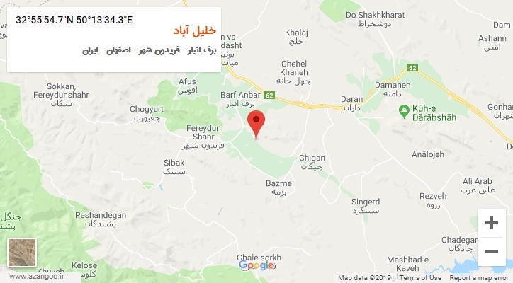 روستای خلیل آباد بر روی نقشه