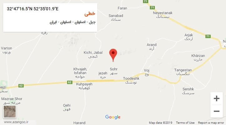 روستای خطی بر روی نقشه