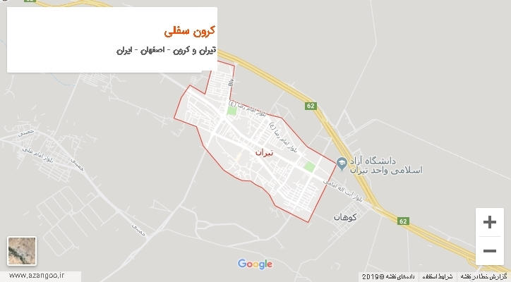 دهستان کرون سفلی بر روی نقشه