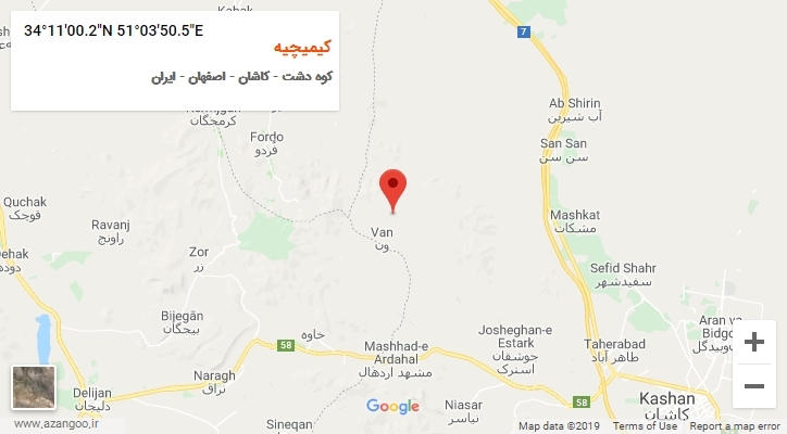 روستای کیمیچیه بر روی نقشه