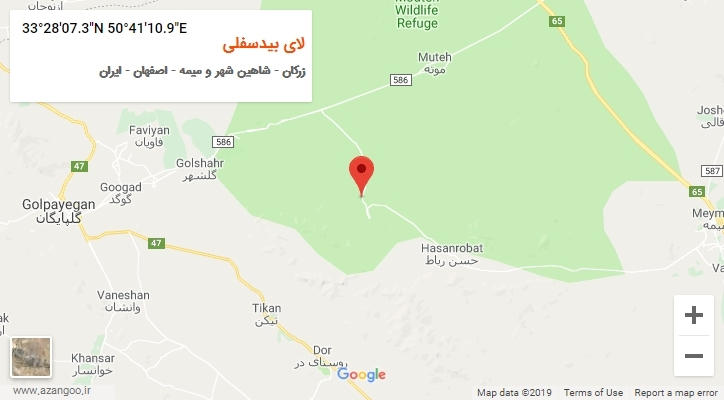 روستای لای بیدسفلی بر روی نقشه