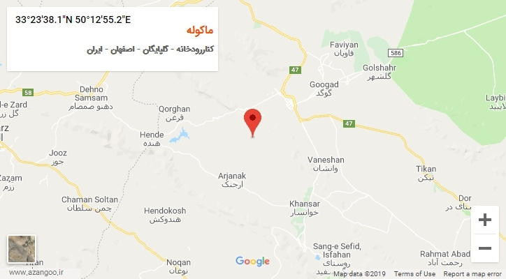 روستای ماکوله بر روی نقشه
