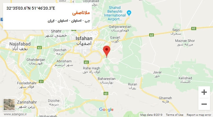 روستای ملاناصفی بر روی نقشه