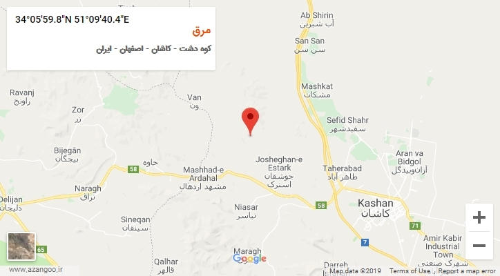 روستای مرق بر روی نقشه
