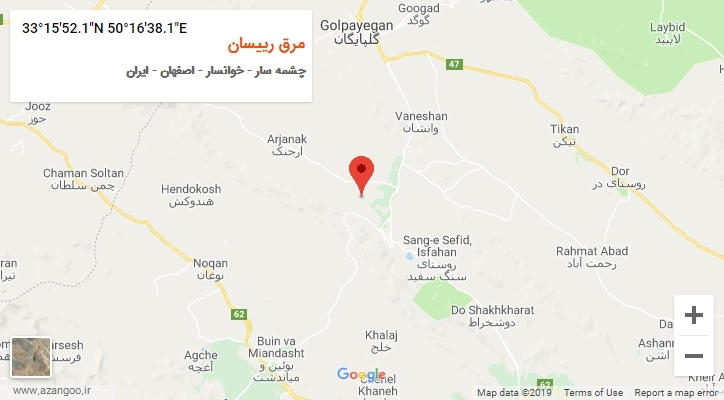 روستای مرق رییسان بر روی نقشه