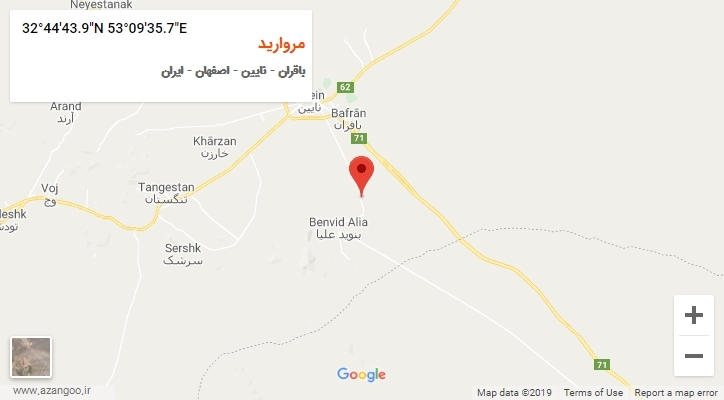 روستای مروارید بر روی نقشه