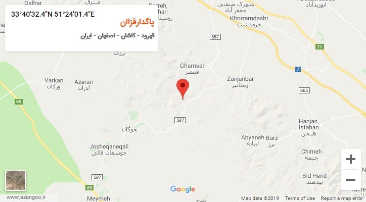 روستای پاگدارقزاان بر روی نقشه