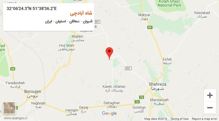 روستای شاه آبادچی بر روی نقشه