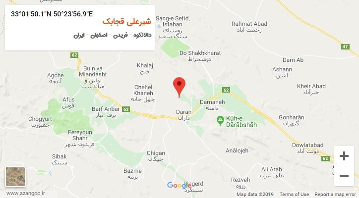 روستای شیرعلی قجابک بر روی نقشه