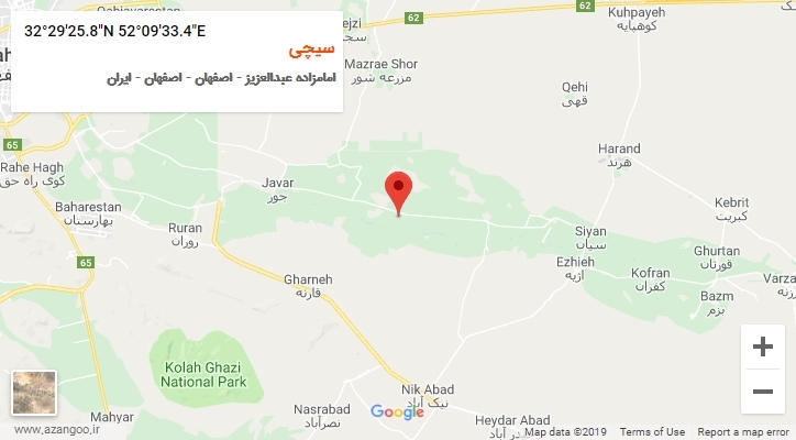 روستای سیچی بر روی نقشه