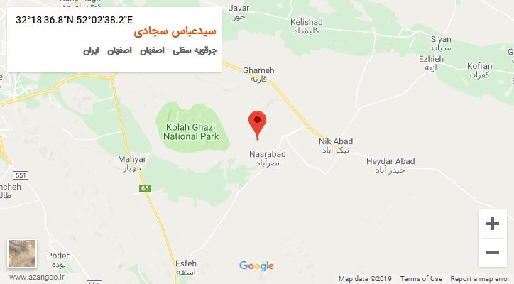 روستای سیدعباس سجادی بر روی نقشه