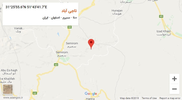 روستای تاجی آباد بر روی نقشه