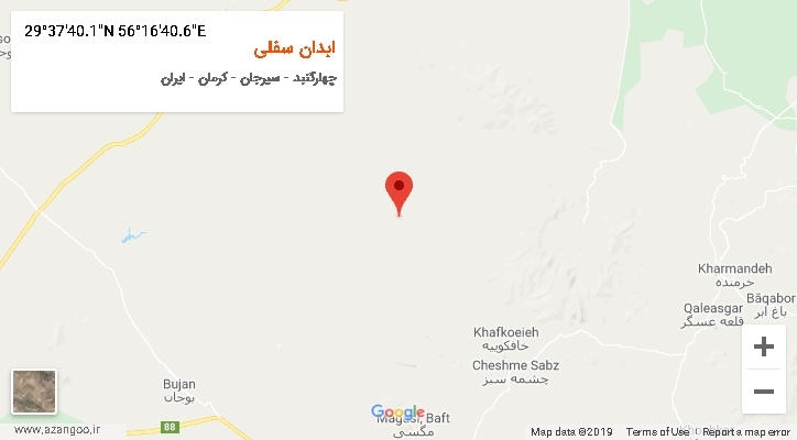 روستای ابدان سفلی بر روی نقشه