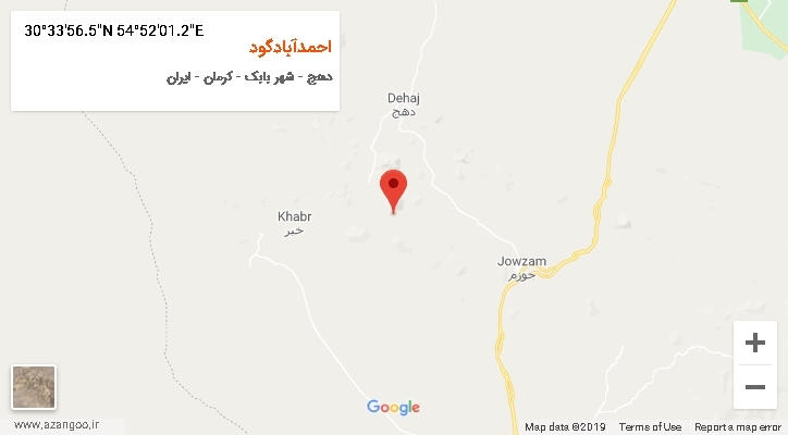 روستای احمدآبادگود بر روی نقشه