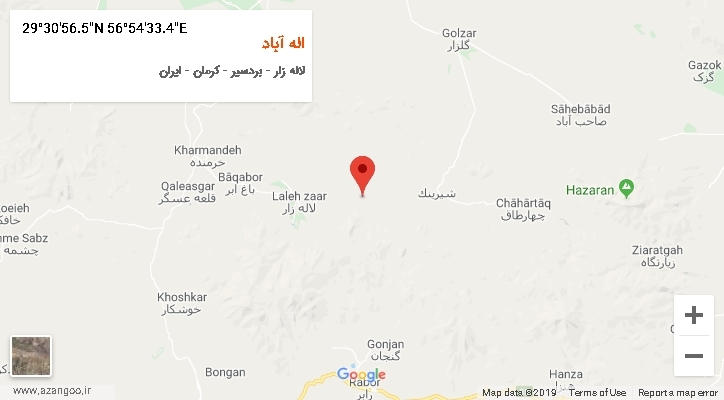روستای اله آباد بر روی نقشه