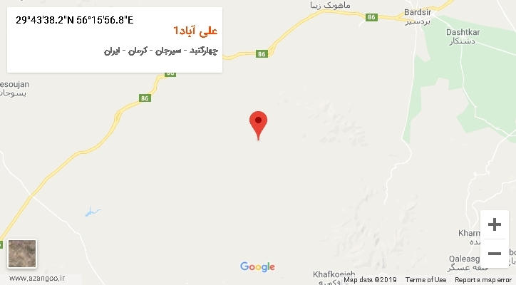 روستای علی آباد1 بر روی نقشه