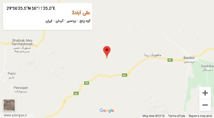 روستای علی آباد2 بر روی نقشه