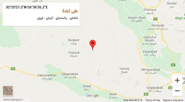 روستای علی آباد2 بر روی نقشه