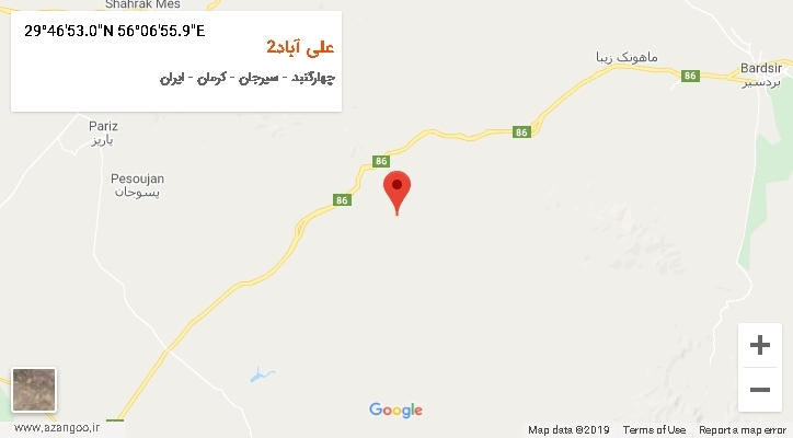 روستای علی آباد2 بر روی نقشه