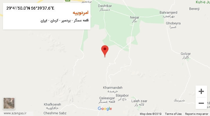 روستای امردوییه بر روی نقشه